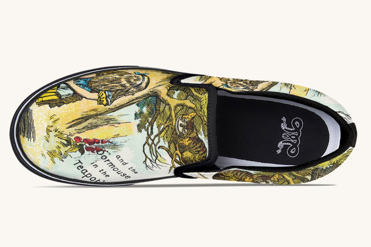 Cheshire Knows Slip On Shoes - Jaded Lament
