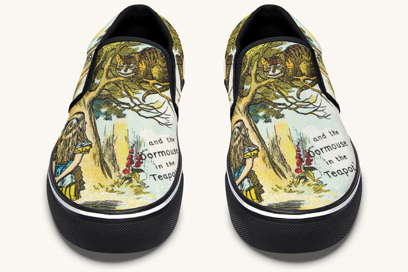 Cheshire Knows Slip On Shoes - Jaded Lament
