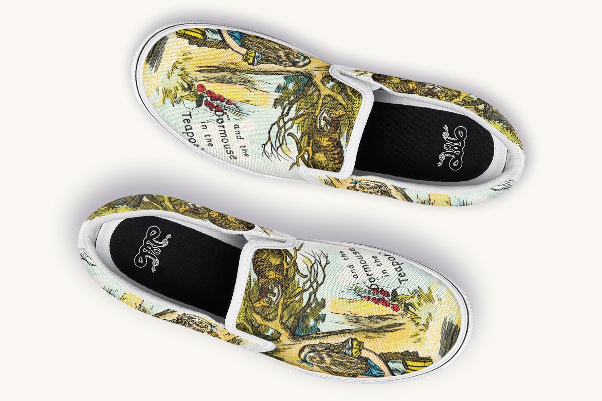 Cheshire Knows Slip On Shoes - Jaded Lament