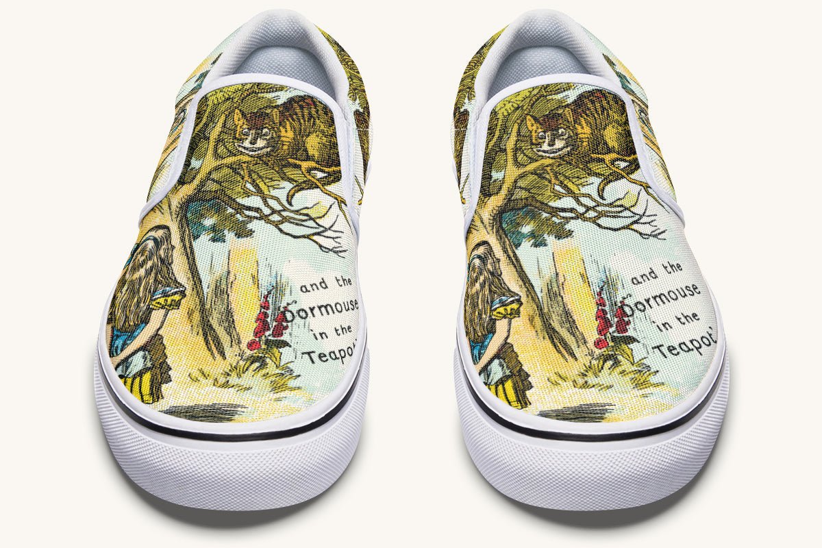 Cheshire Knows Slip On Shoes - Jaded Lament