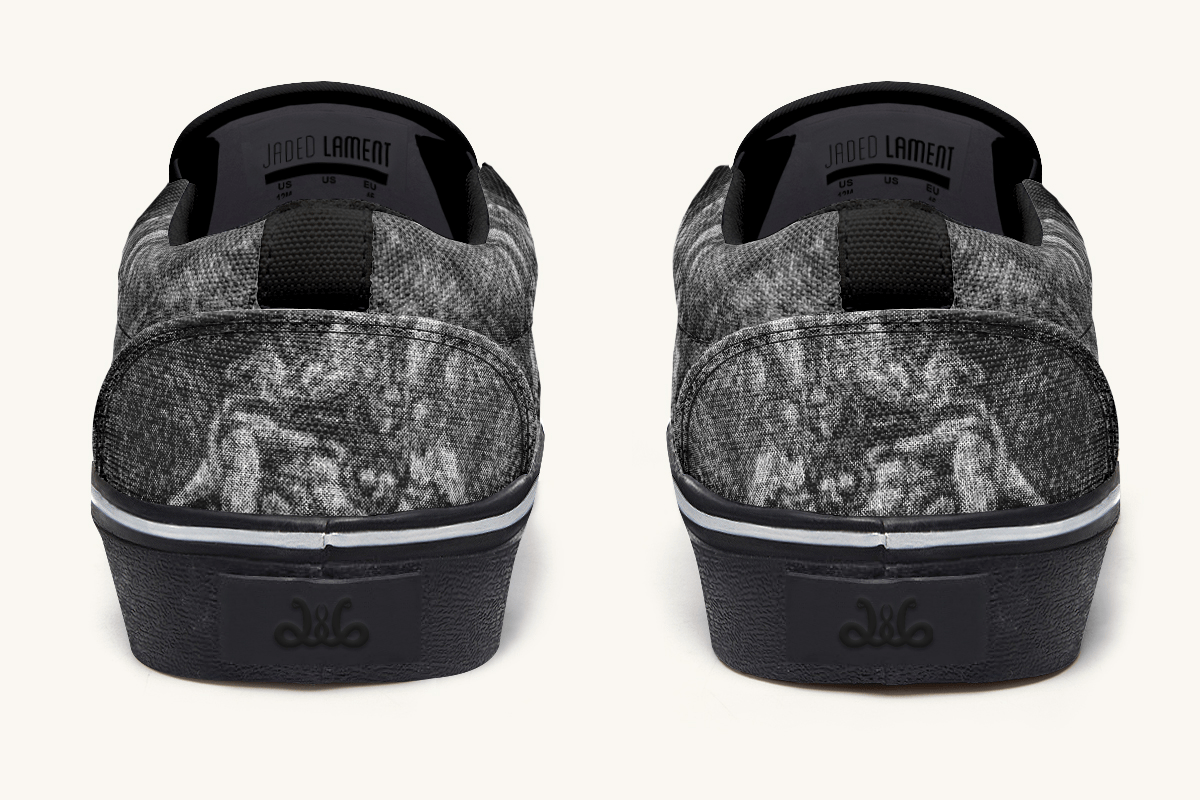 Taken and Twisted Slip On Shoes - Jaded Lament