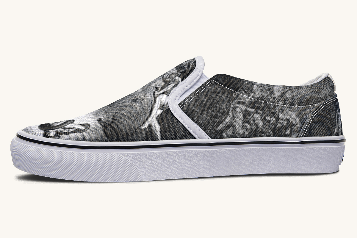 Taken and Twisted Slip On Shoes - Jaded Lament