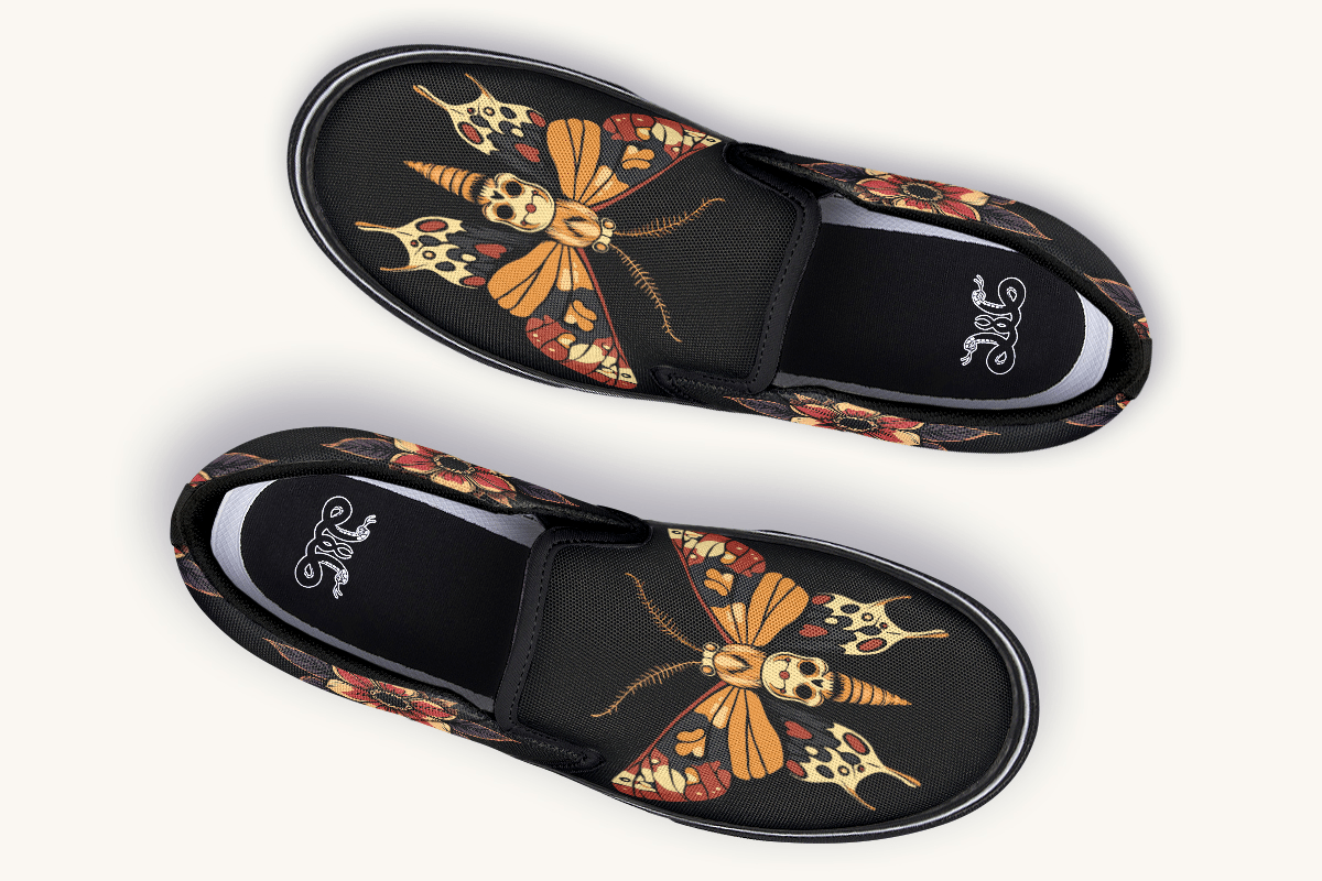 Deathmoth Slip On Shoes - Jaded Lament