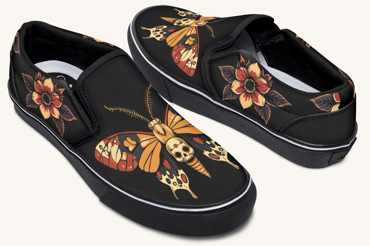 Deathmoth Slip On Shoes - Jaded Lament