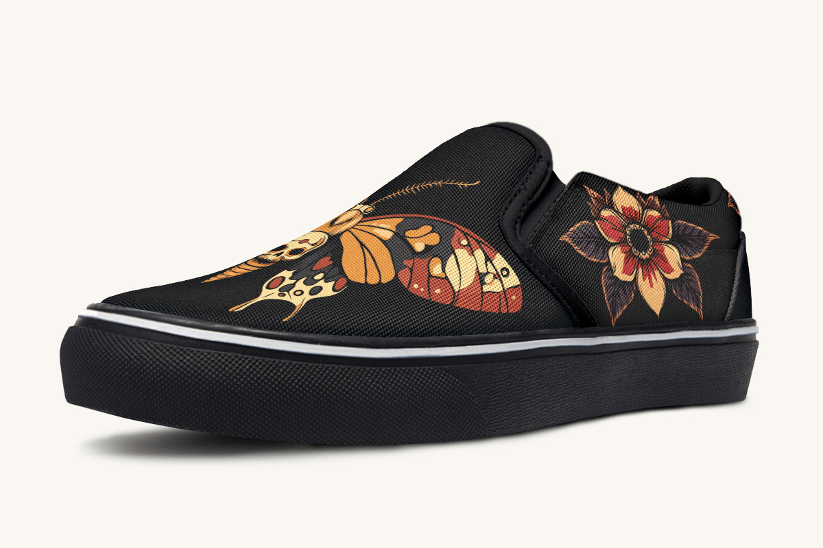 Deathmoth Slip On Shoes - Jaded Lament