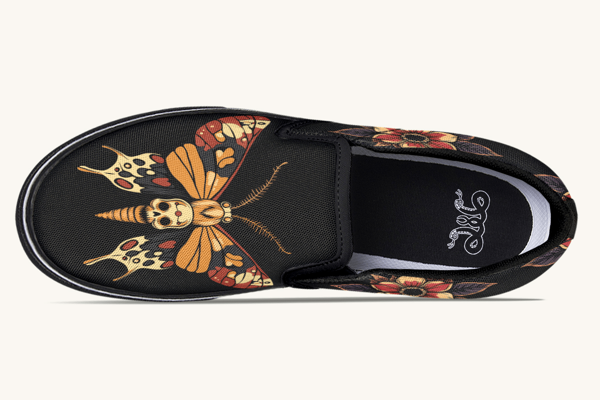 Deathmoth Slip On Shoes - Jaded Lament
