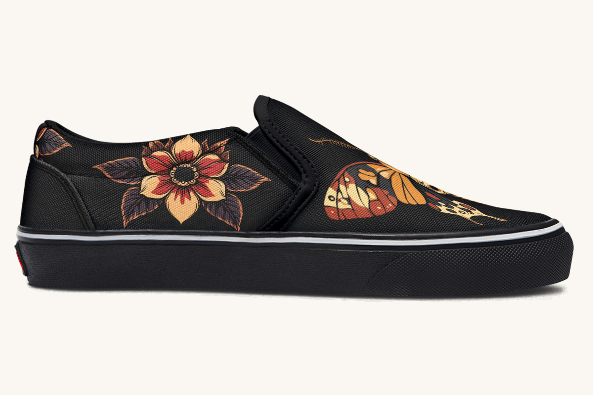 Deathmoth Slip On Shoes - Jaded Lament