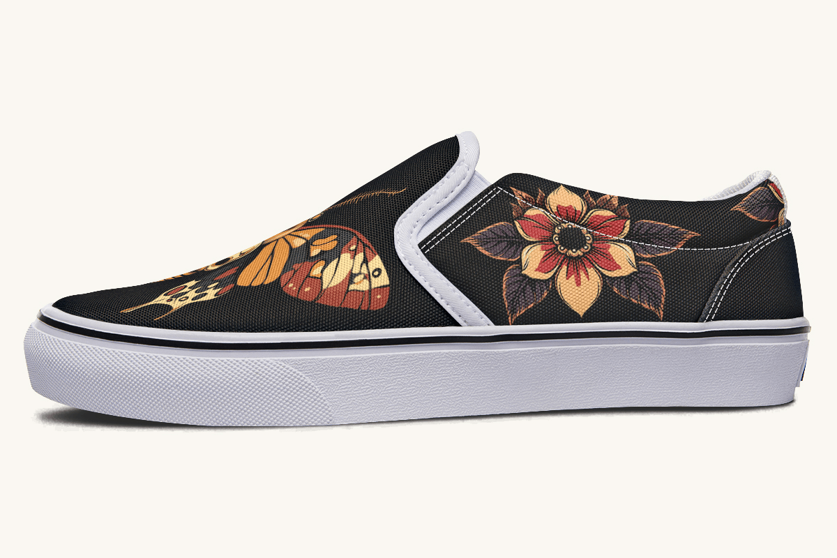 Deathmoth Slip On Shoes - Jaded Lament