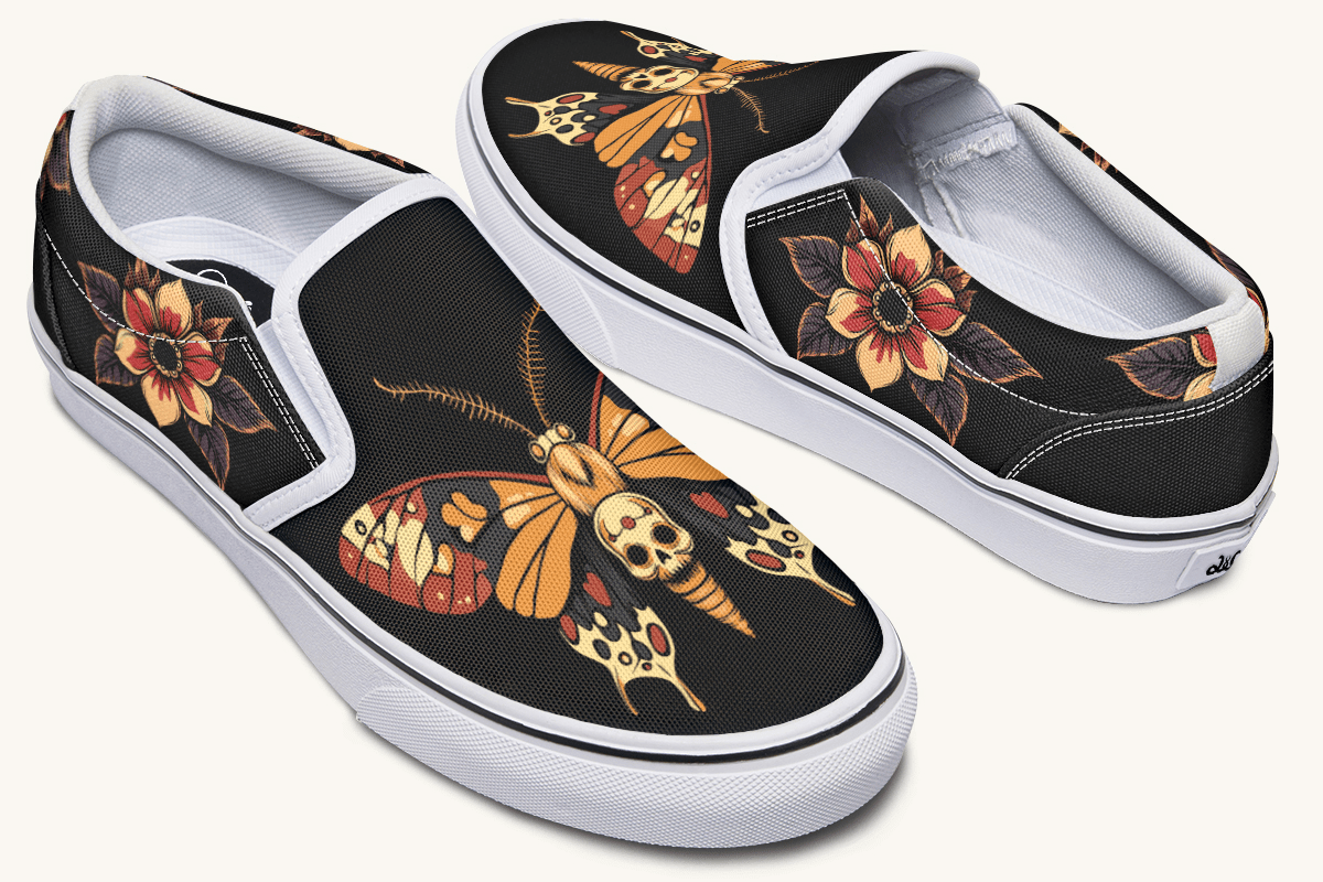 Deathmoth Slip On Shoes - Jaded Lament