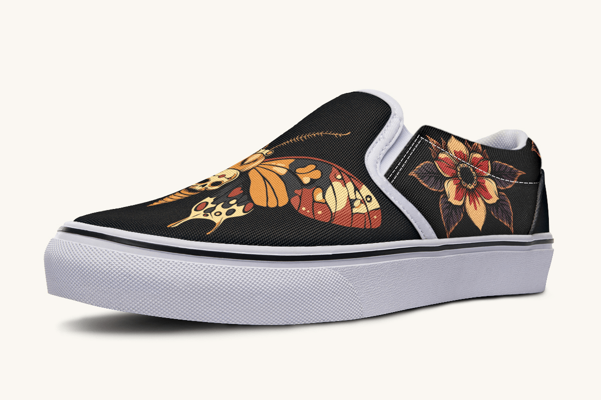 Deathmoth Slip On Shoes - Jaded Lament