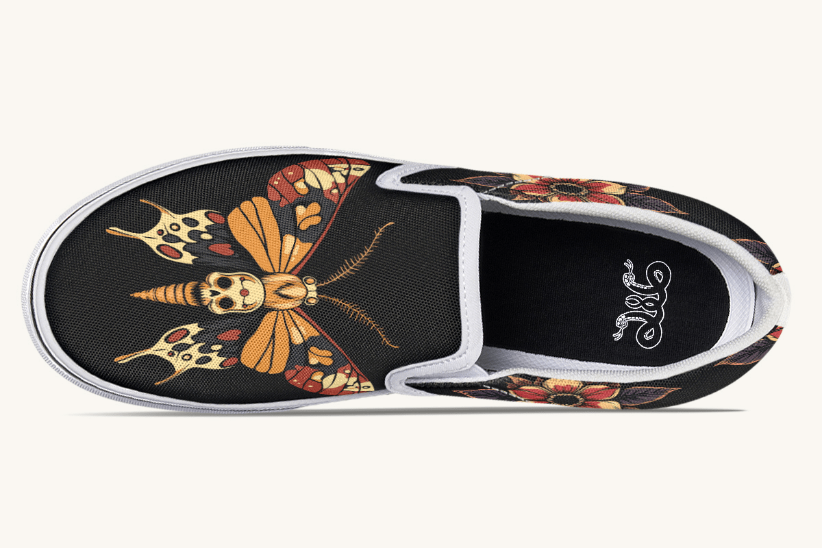 Deathmoth Slip On Shoes - Jaded Lament