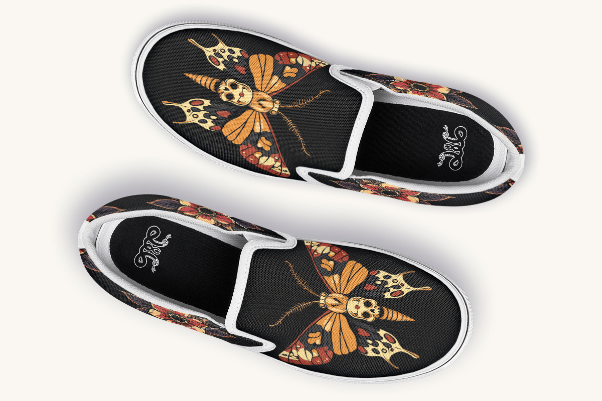 Deathmoth Slip On Shoes - Jaded Lament