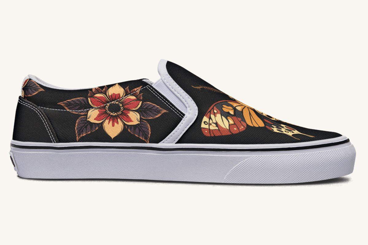 Deathmoth Slip On Shoes - Jaded Lament