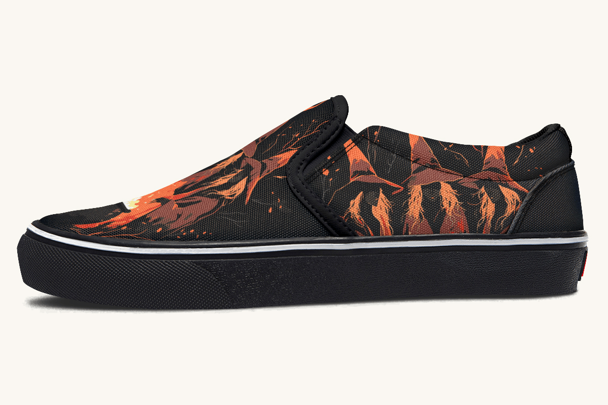 Double Double Toil And Trouble Slip On Shoes - Jaded Lament