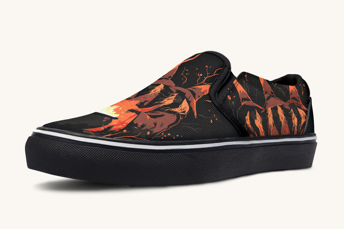Double Double Toil And Trouble Slip On Shoes - Jaded Lament