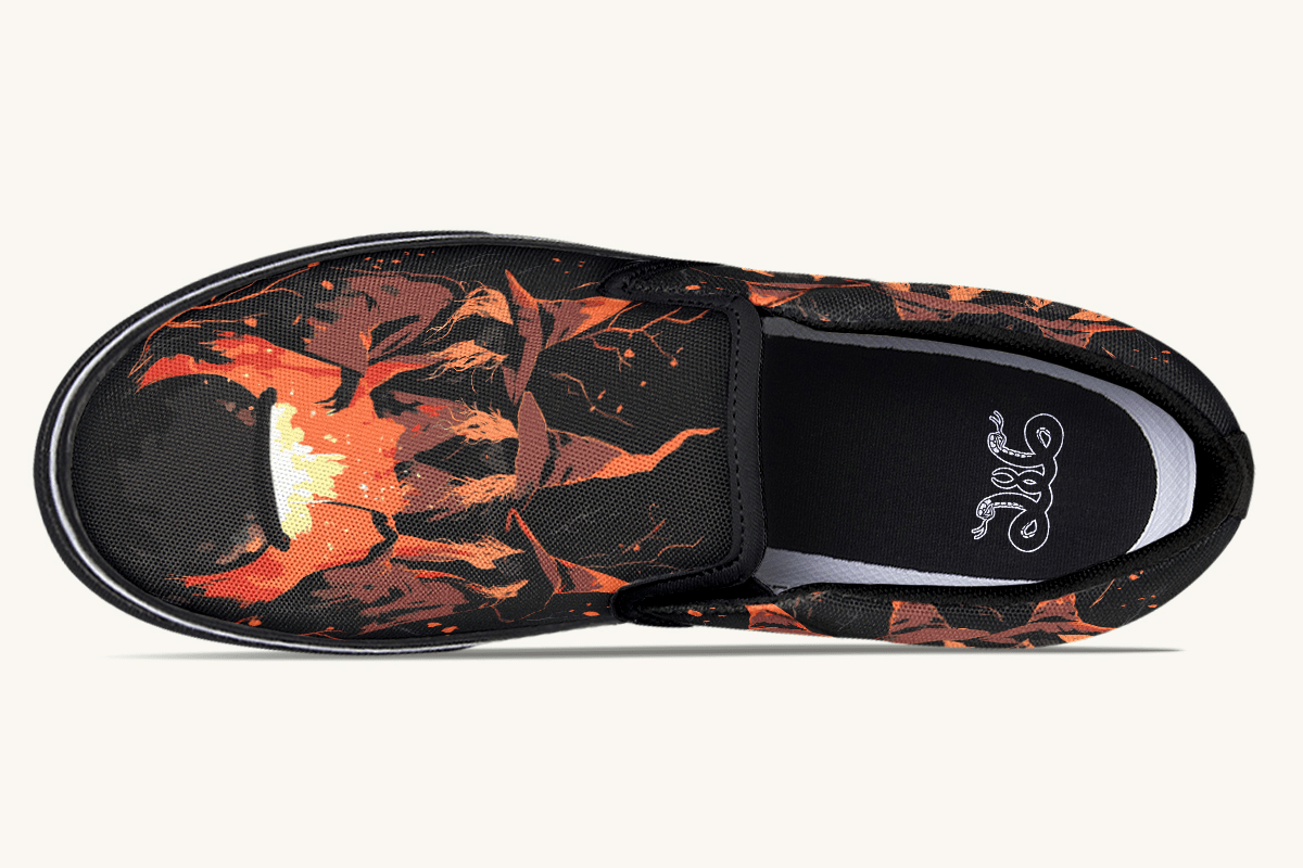 Double Double Toil And Trouble Slip On Shoes - Jaded Lament