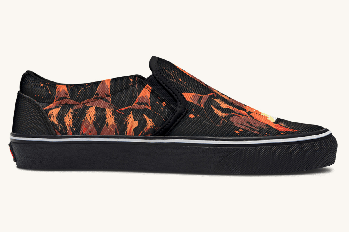 Double Double Toil And Trouble Slip On Shoes - Jaded Lament