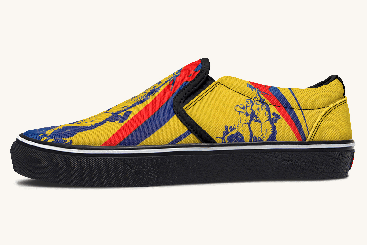From the Ground We Rise Slip On Shoes - Jaded Lament