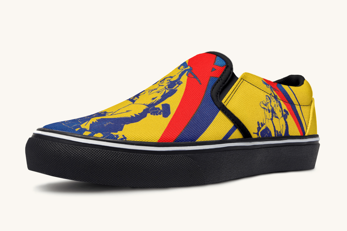 From the Ground We Rise Slip On Shoes - Jaded Lament