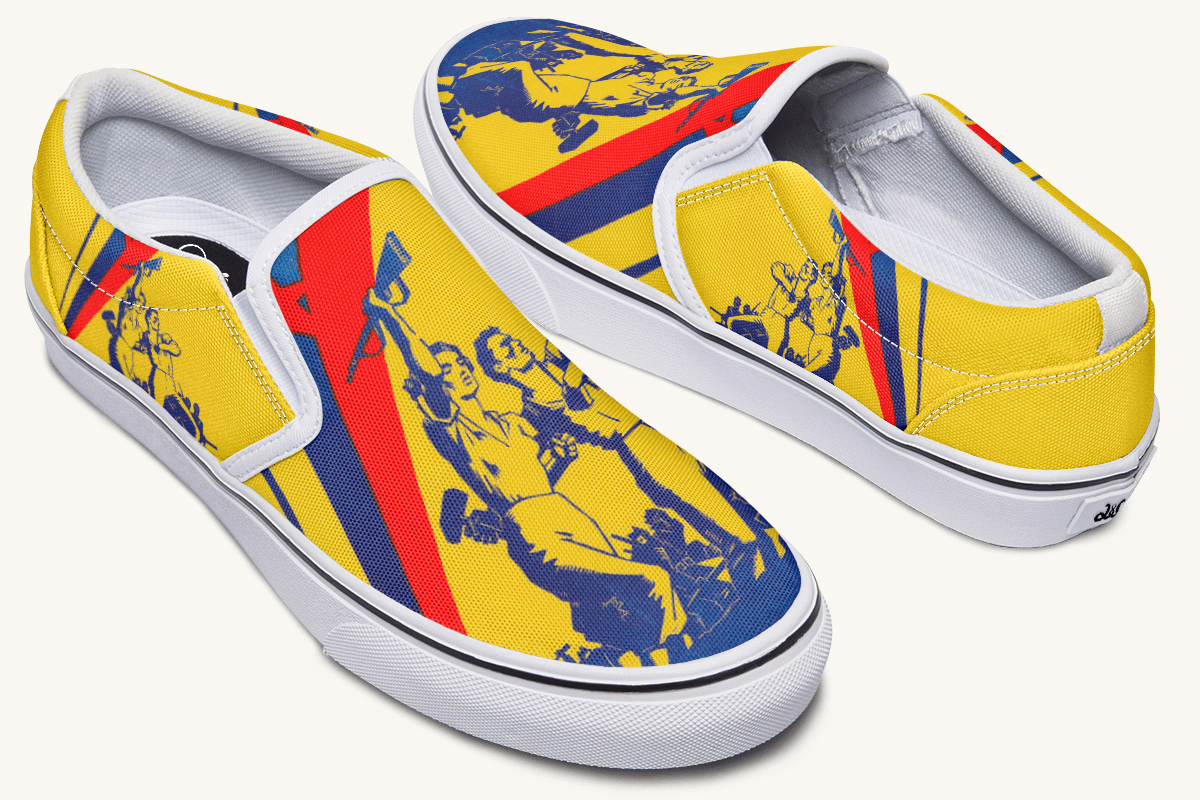 From the Ground We Rise Slip On Shoes - Jaded Lament