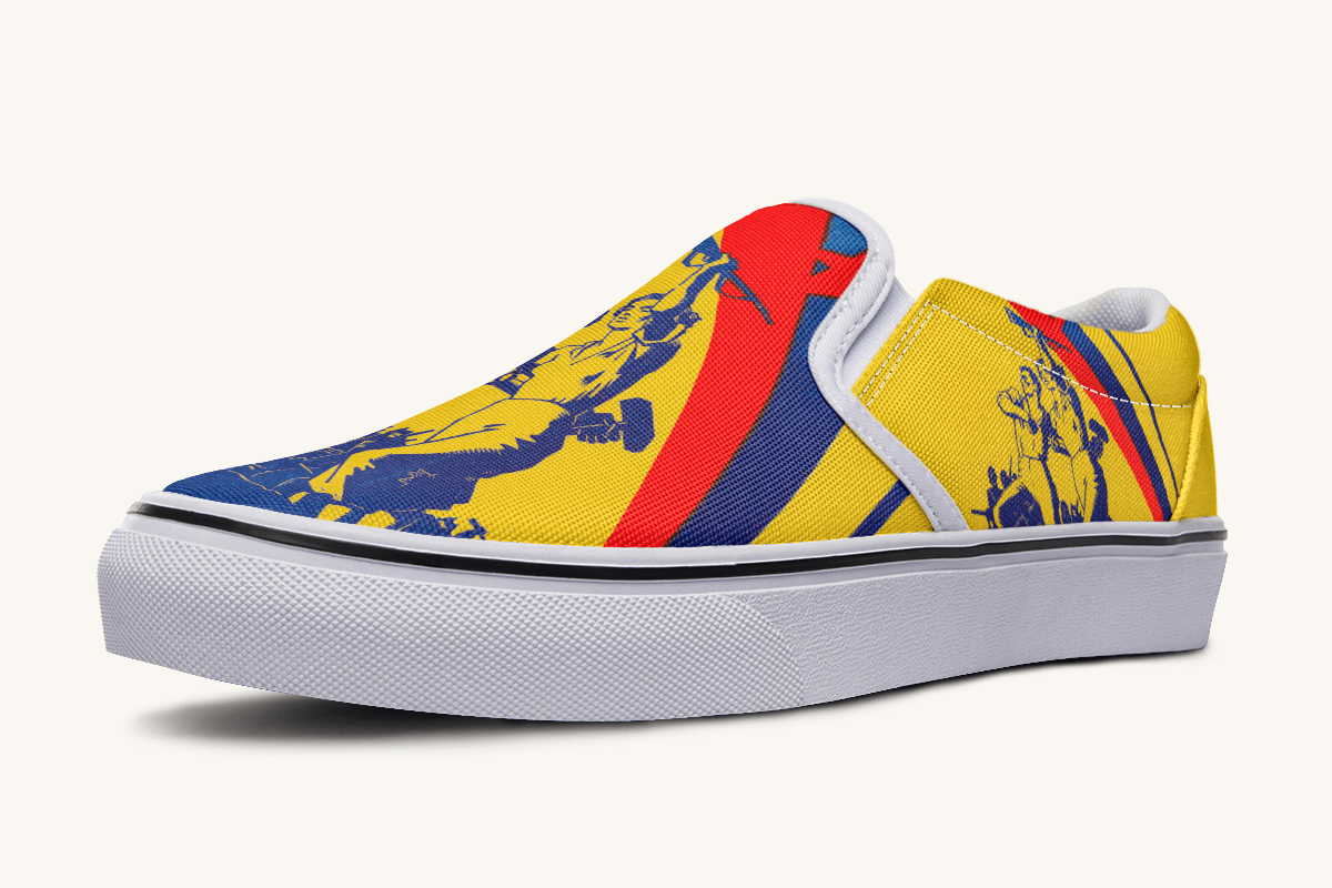 From the Ground We Rise Slip On Shoes - Jaded Lament
