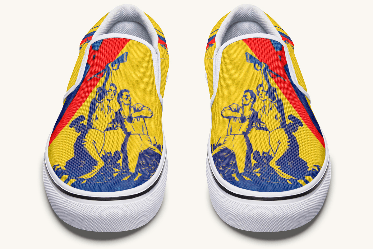 From the Ground We Rise Slip On Shoes - Jaded Lament