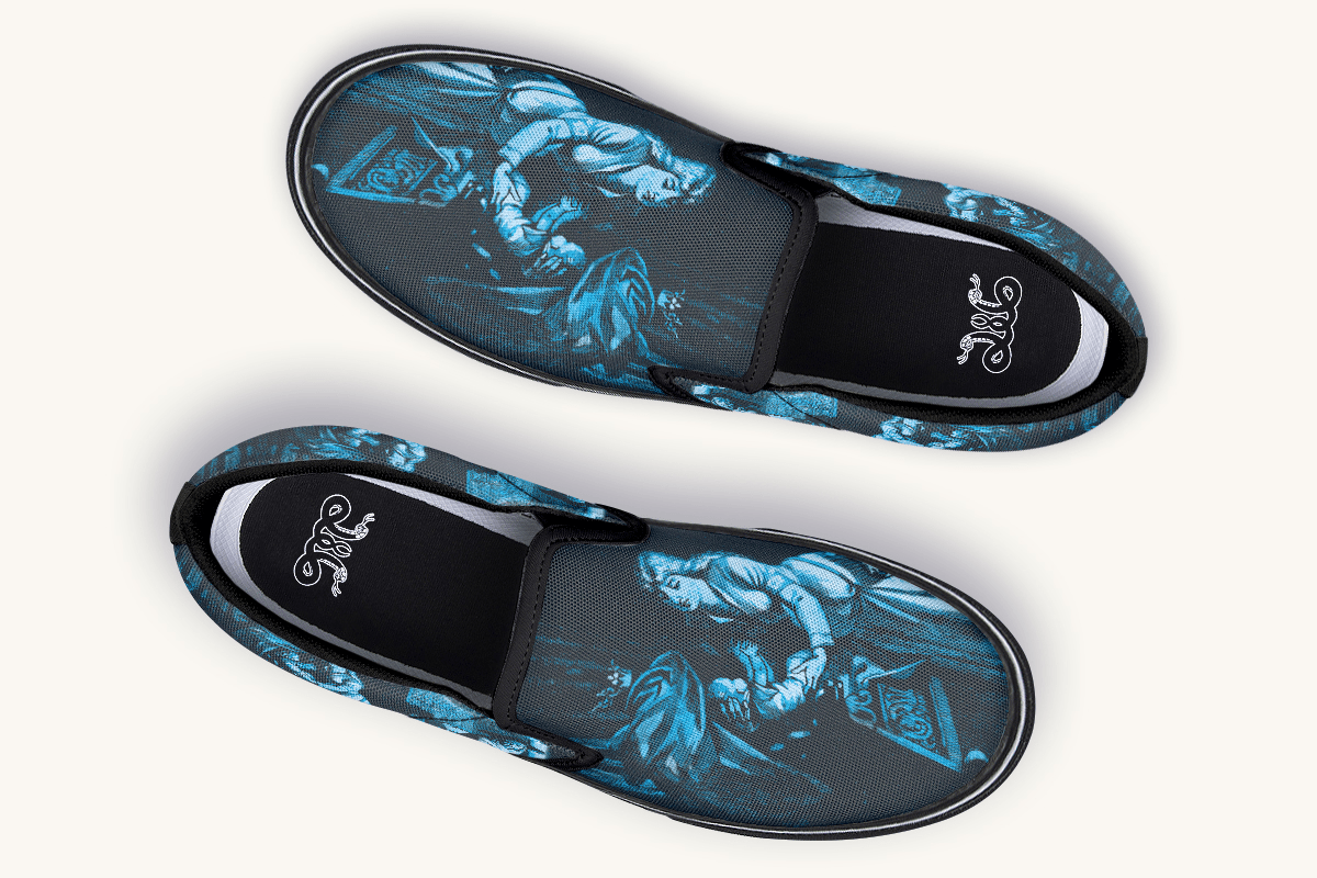 He Never Forgot Her Voice Slip On Shoes - Jaded Lament