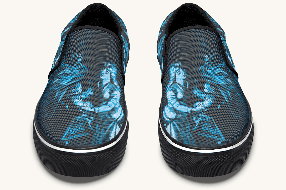 He Never Forgot Her Voice Slip On Shoes - Jaded Lament