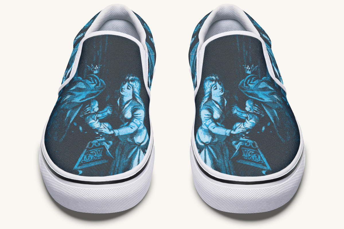 He Never Forgot Her Voice Slip On Shoes - Jaded Lament