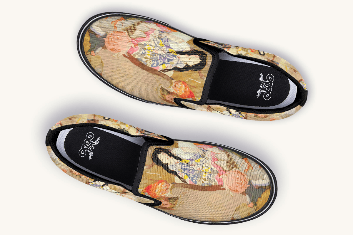 House Of Gentle Shadows Slip On Shoes - Jaded Lament