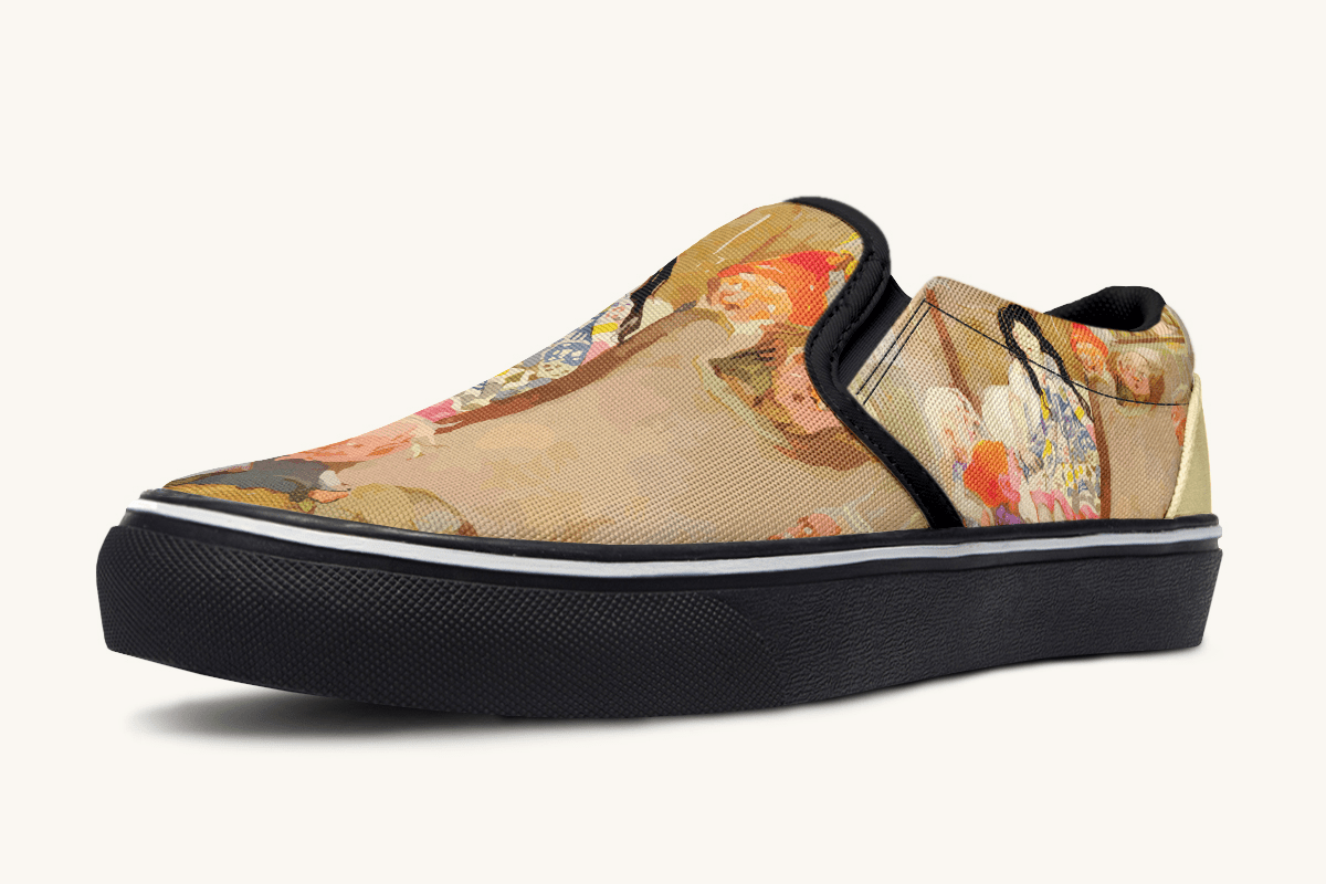 House Of Gentle Shadows Slip On Shoes - Jaded Lament