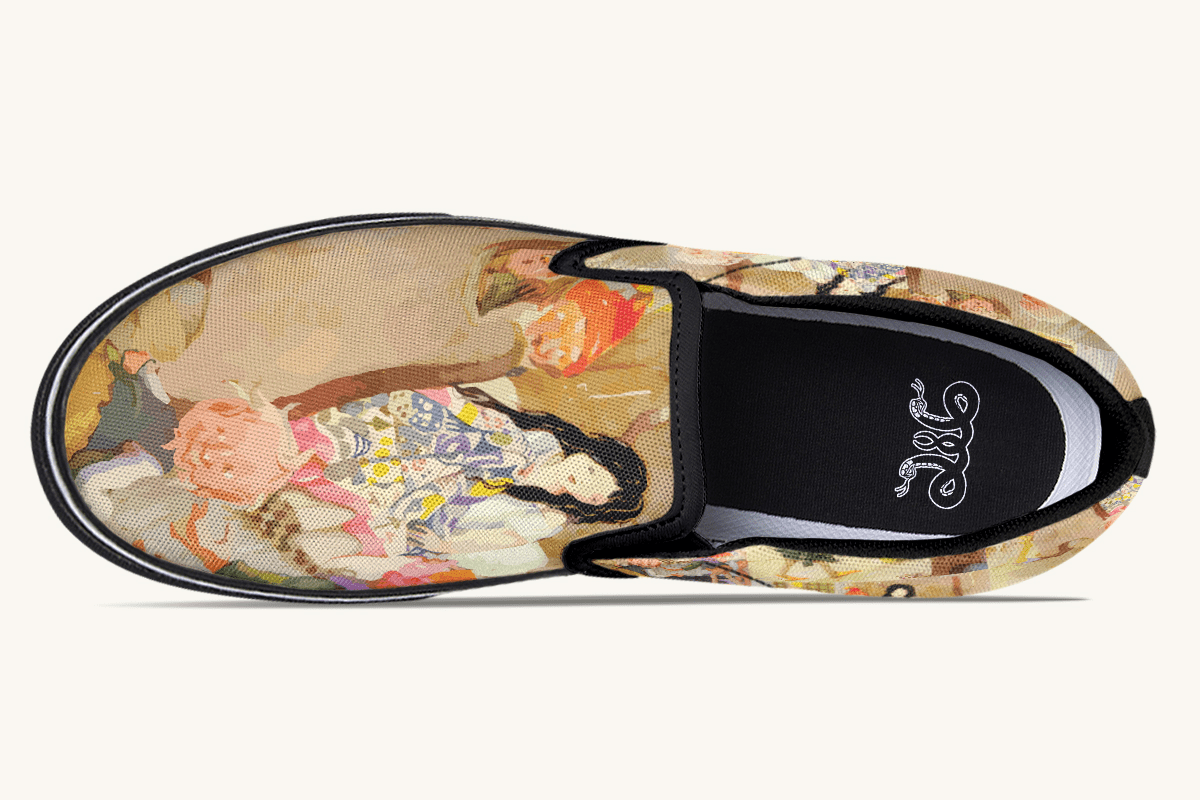 House Of Gentle Shadows Slip On Shoes - Jaded Lament