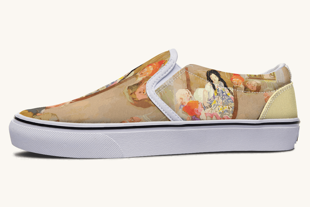 House Of Gentle Shadows Slip On Shoes - Jaded Lament