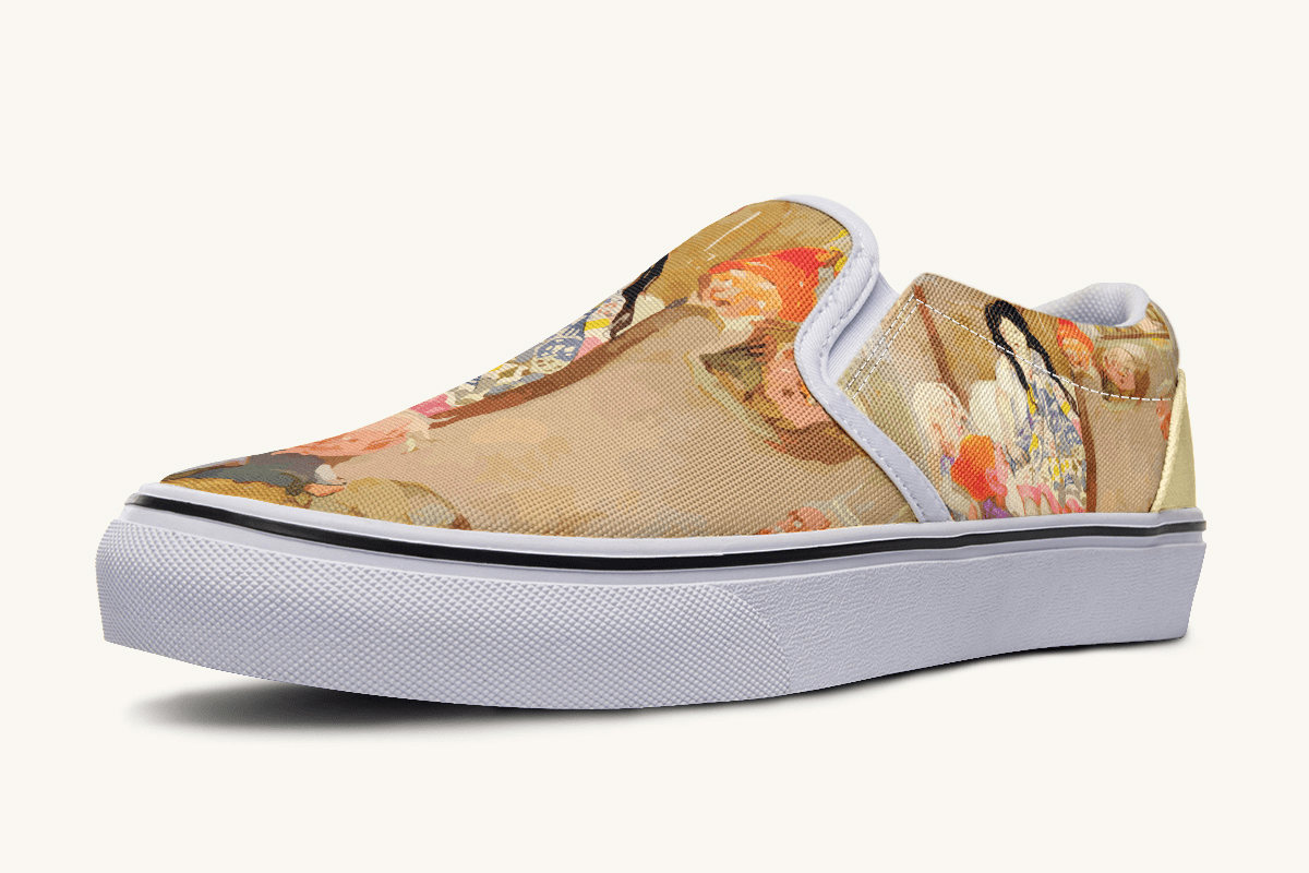 House Of Gentle Shadows Slip On Shoes - Jaded Lament