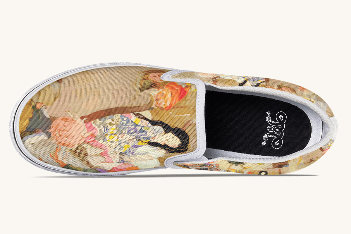 House Of Gentle Shadows Slip On Shoes - Jaded Lament