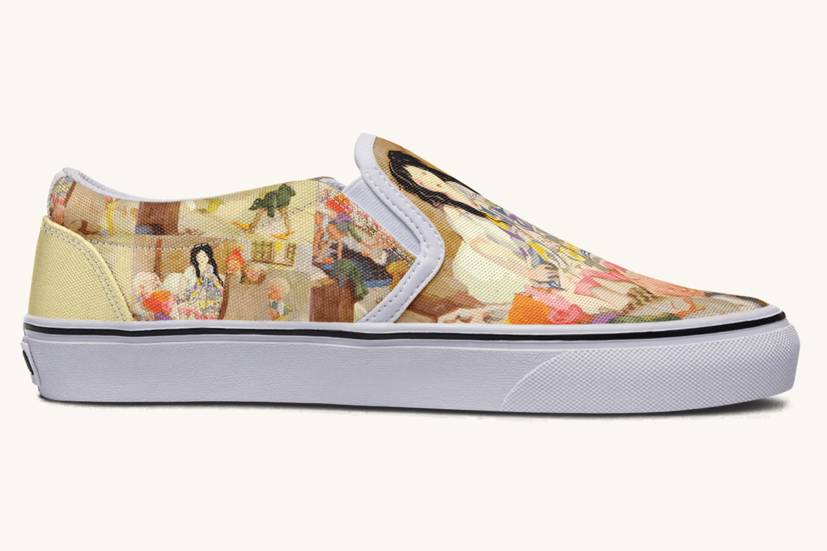House Of Gentle Shadows Slip On Shoes - Jaded Lament