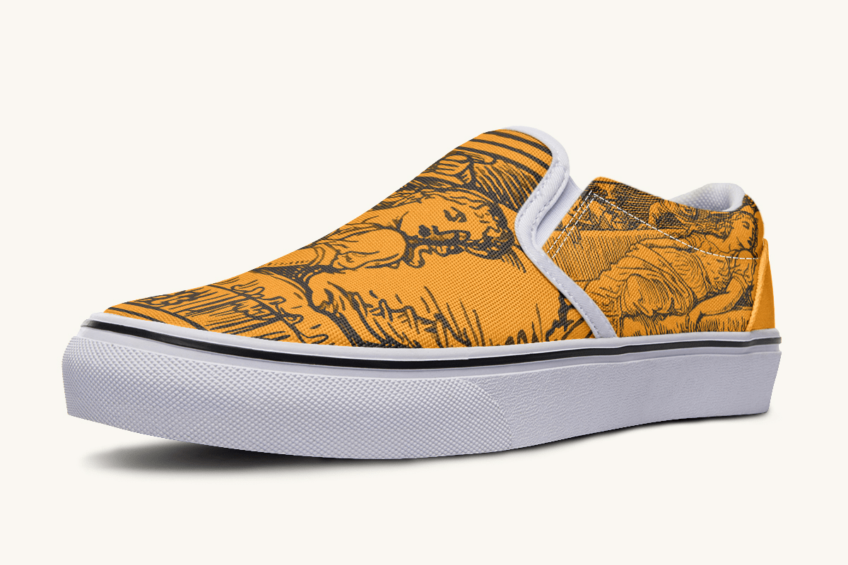 Lament Of The Carved Slip On Shoes - Jaded Lament