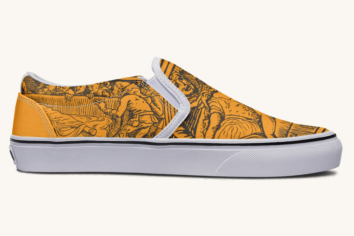 Lament Of The Carved Slip On Shoes - Jaded Lament
