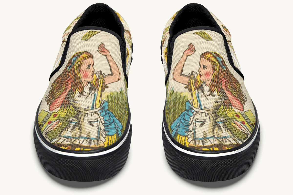 Let The Cards Fall Slip On Shoes - Jaded Lament