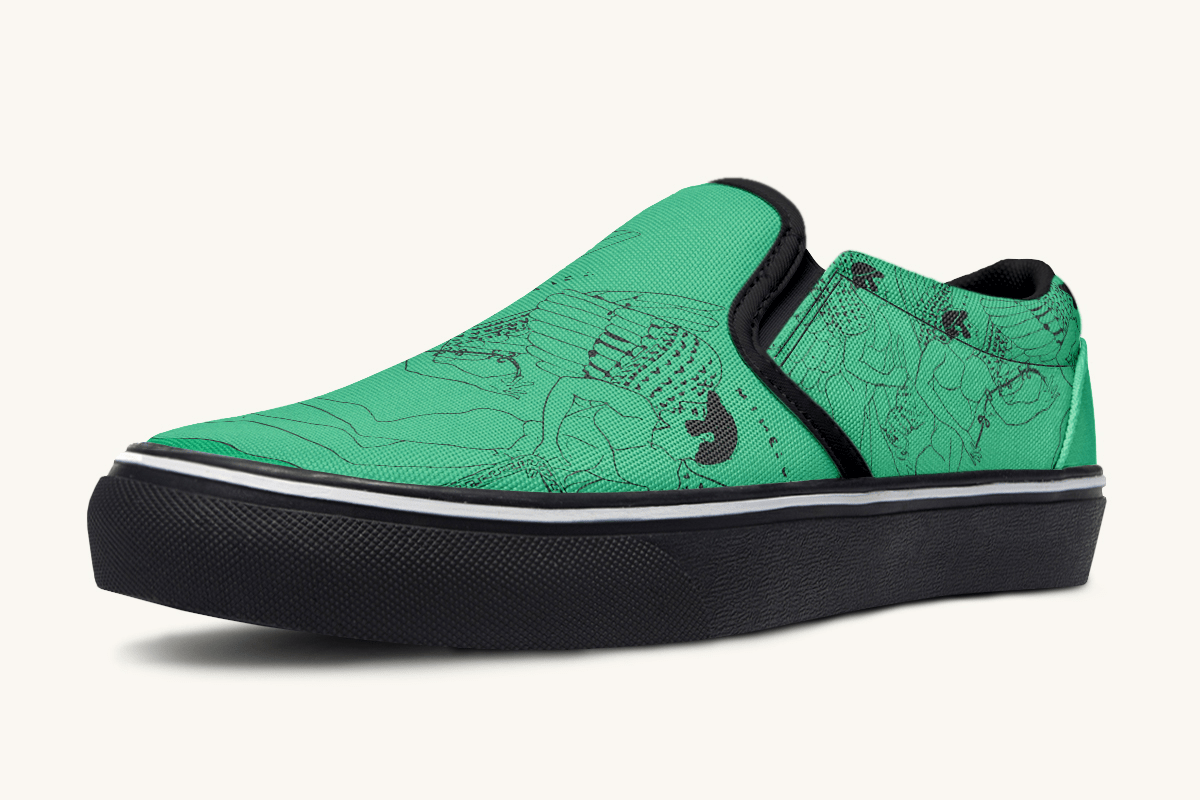 Love Gods In Flight Slip On Shoes - Jaded Lament