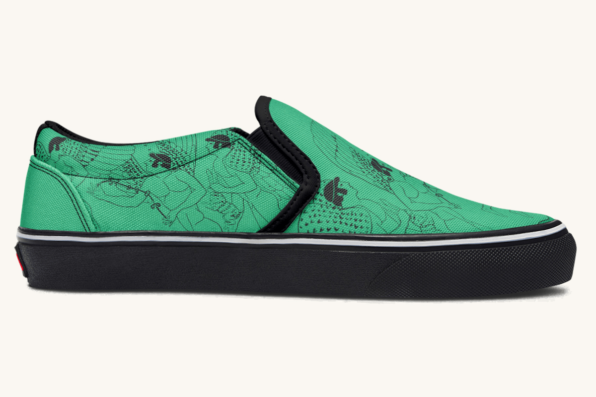 Love Gods In Flight Slip On Shoes - Jaded Lament