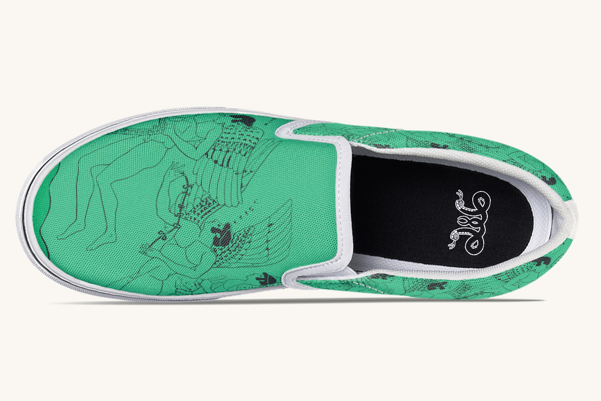 Love Gods In Flight Slip On Shoes - Jaded Lament