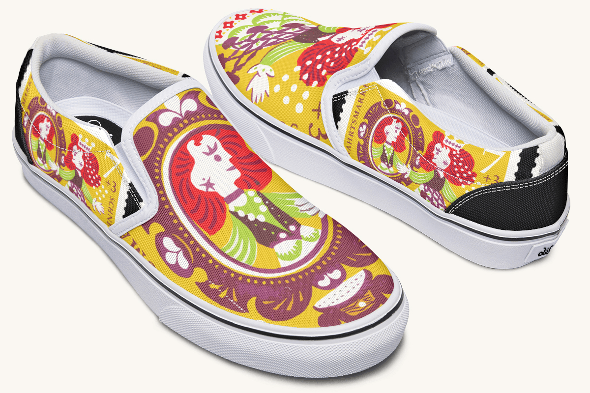 Mirrored Kingdom Slip On Shoes - Jaded Lament