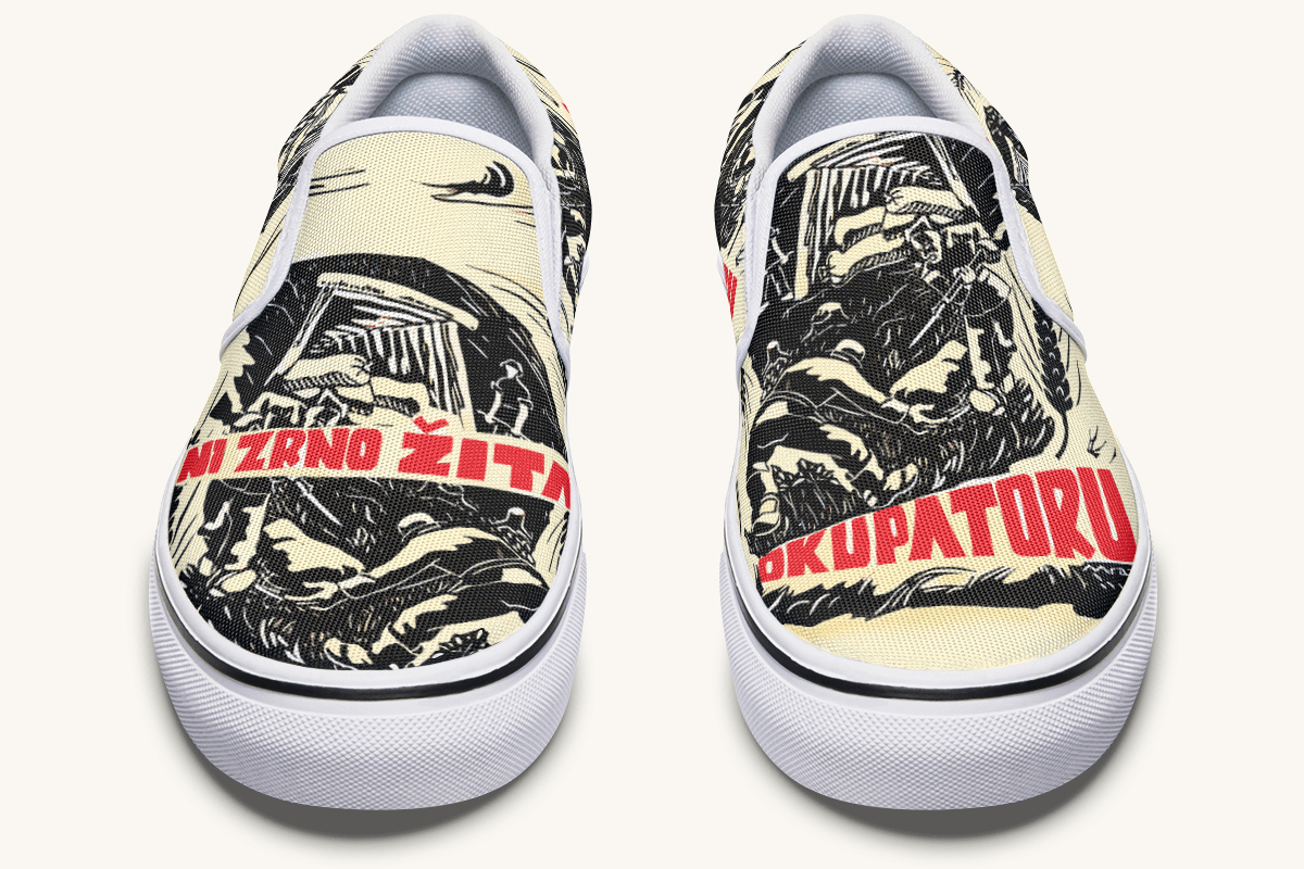 Not A Grain Of Wheat To The Occupier Slip On Shoes - Jaded Lament