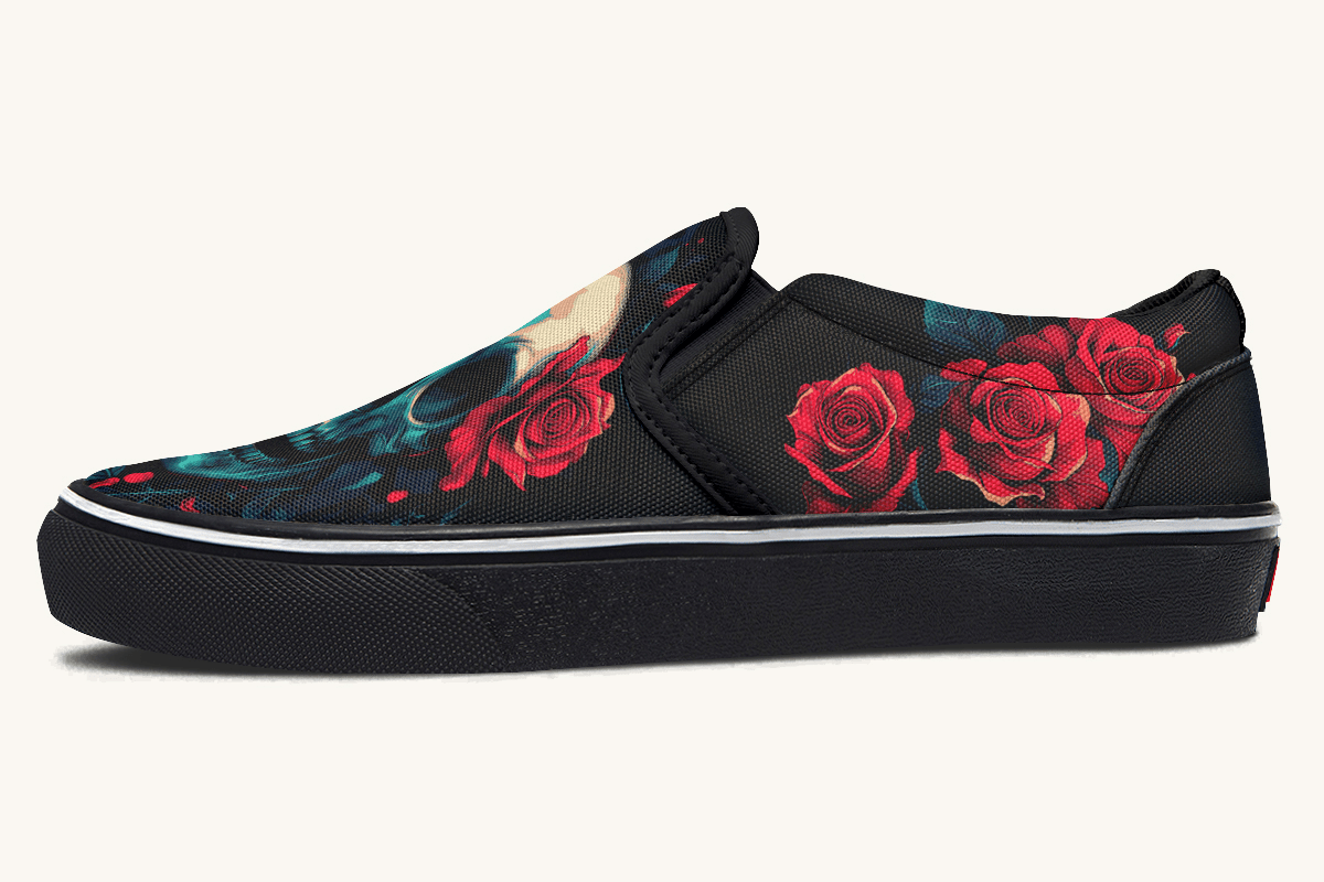 Roses For The Dead Slip On Shoes - Jaded Lament