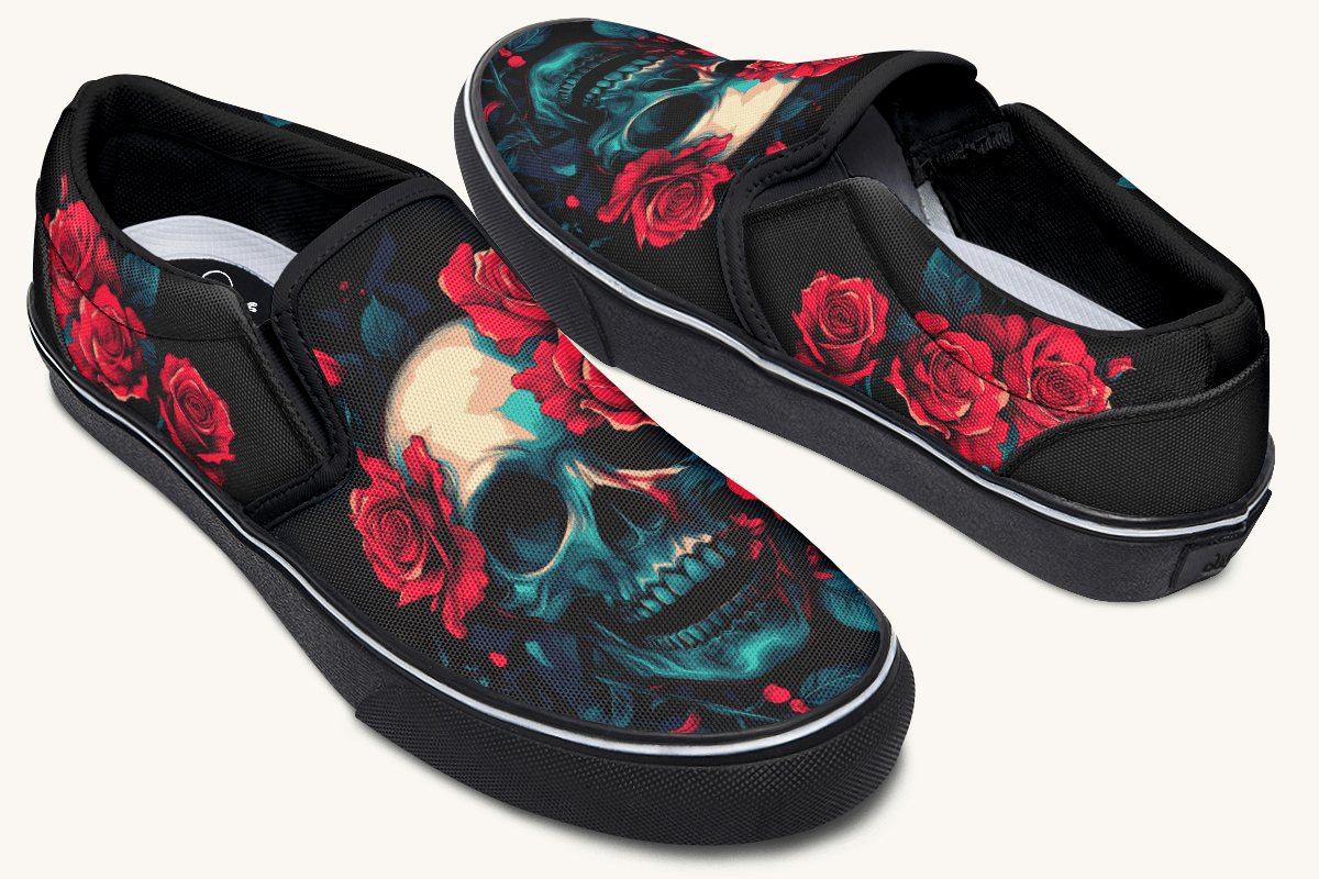 Roses For The Dead Slip On Shoes - Jaded Lament