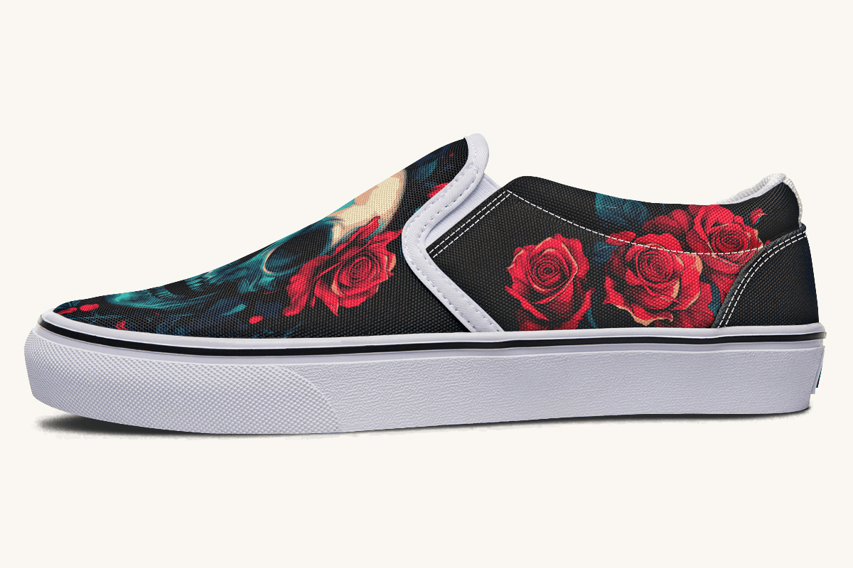 Roses For The Dead Slip On Shoes - Jaded Lament