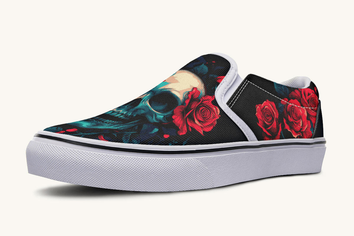 Roses For The Dead Slip On Shoes - Jaded Lament