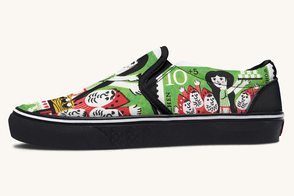 Seven Voices One Heart Slip On Shoes - Jaded Lament