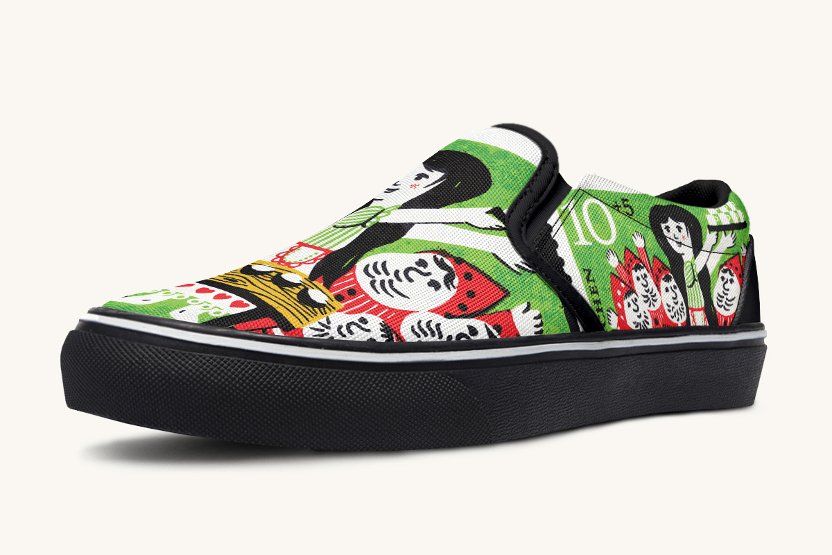 Seven Voices One Heart Slip On Shoes - Jaded Lament